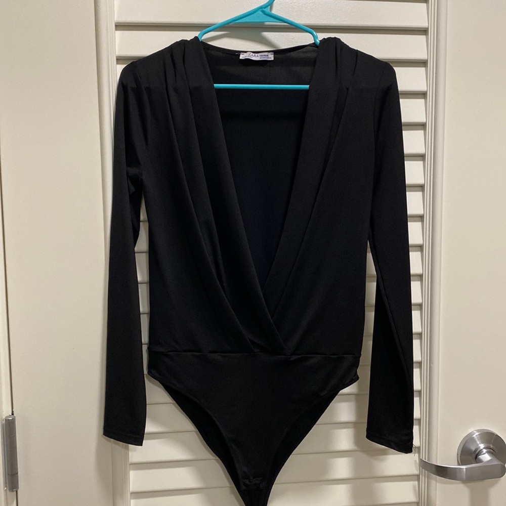 Zara deep cut body suit